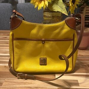 Dooney & Bourke Yellow and Brown Shoulder Bag